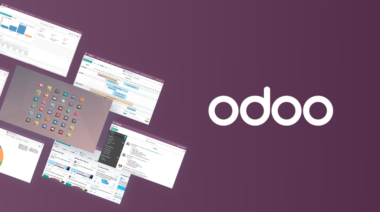 Odoo + Flutter + AI Full-Stack Application Illustration